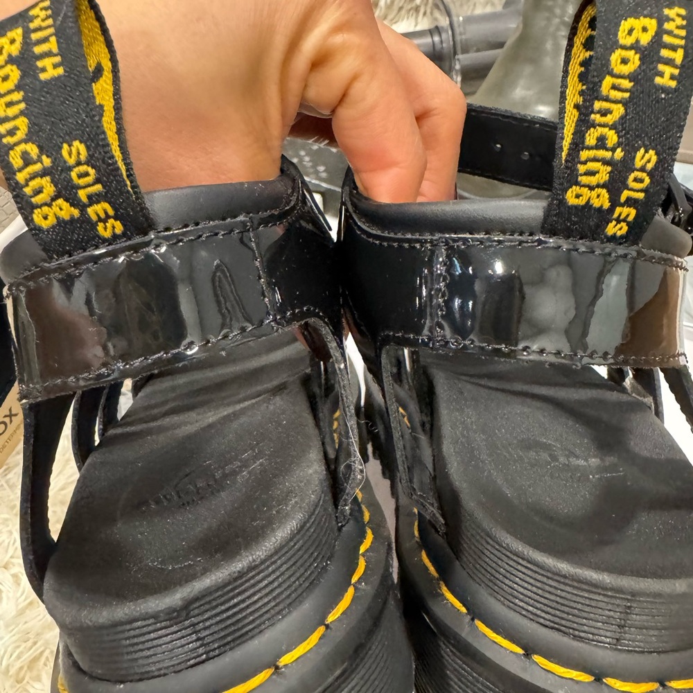 Black Dr. Martens sandals